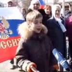 Мальчик из Севастополя даёт интервью (Видео)
