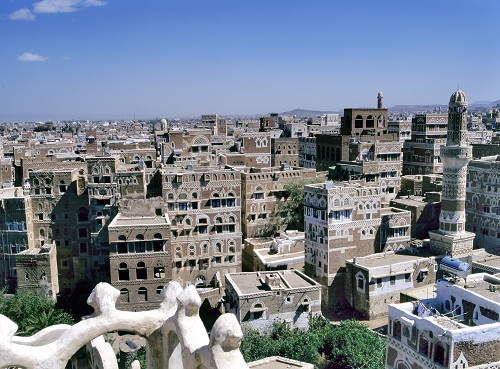 View at the capital of Yemen