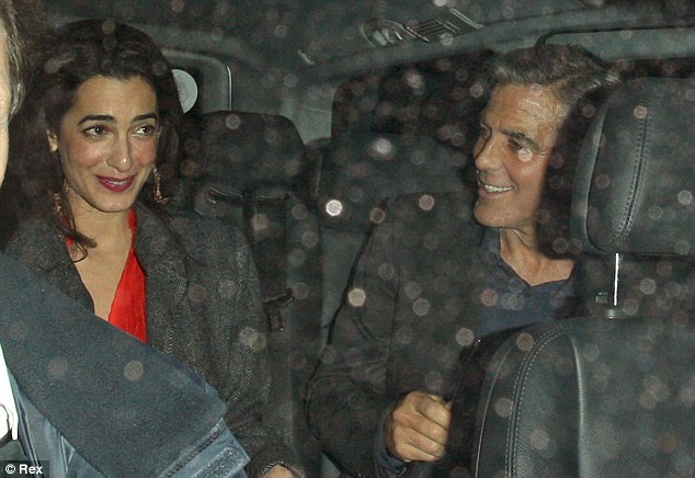 Клуни с женой