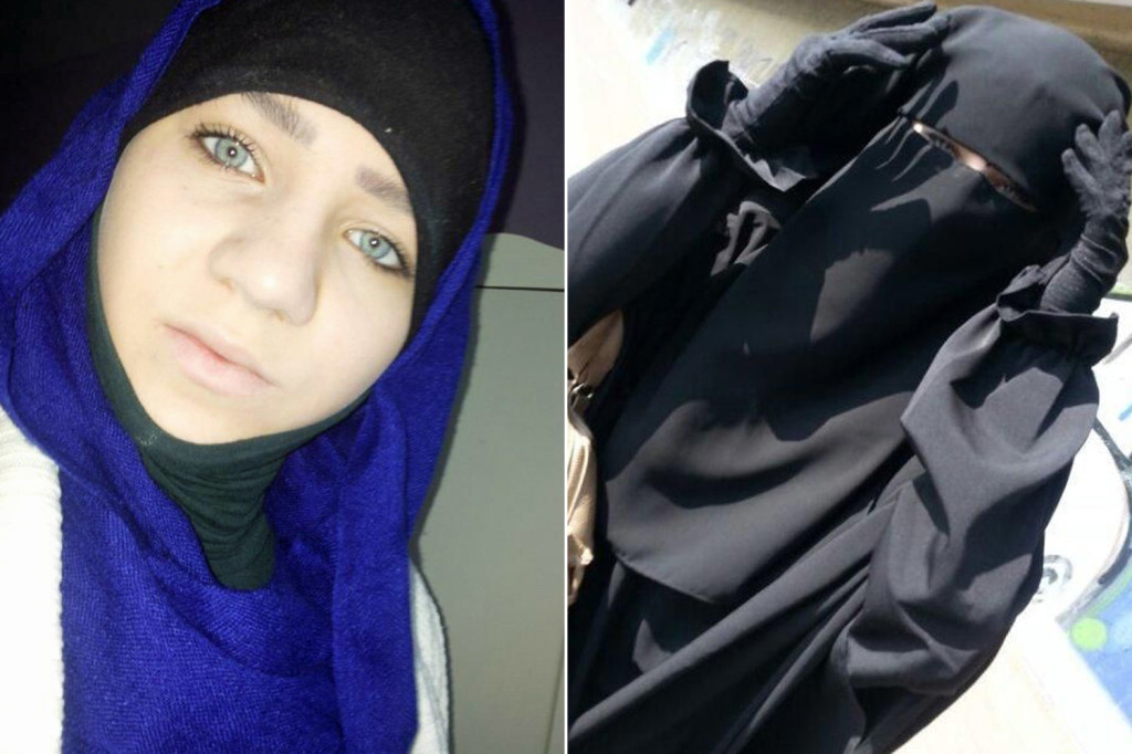 Девушки ИГИЛ в хиджабах