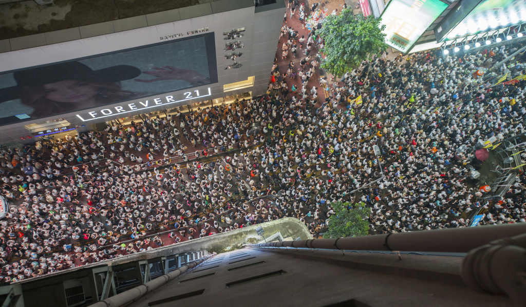 Hong Kong sees massive anti-government protests.