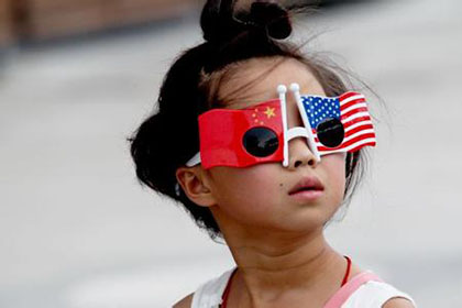 Китай США Девочка
