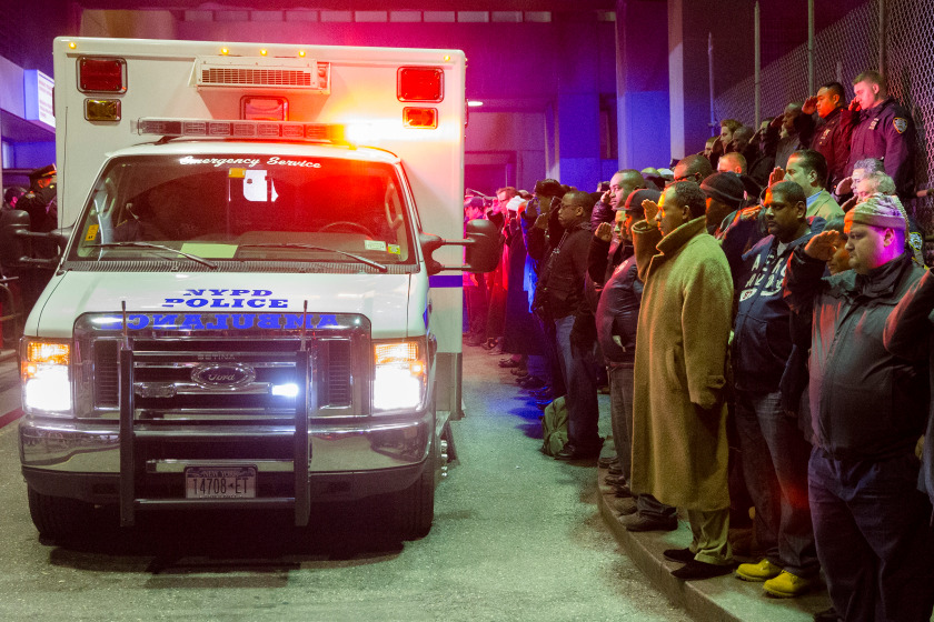 CORRECTION NYPD Officers Shot